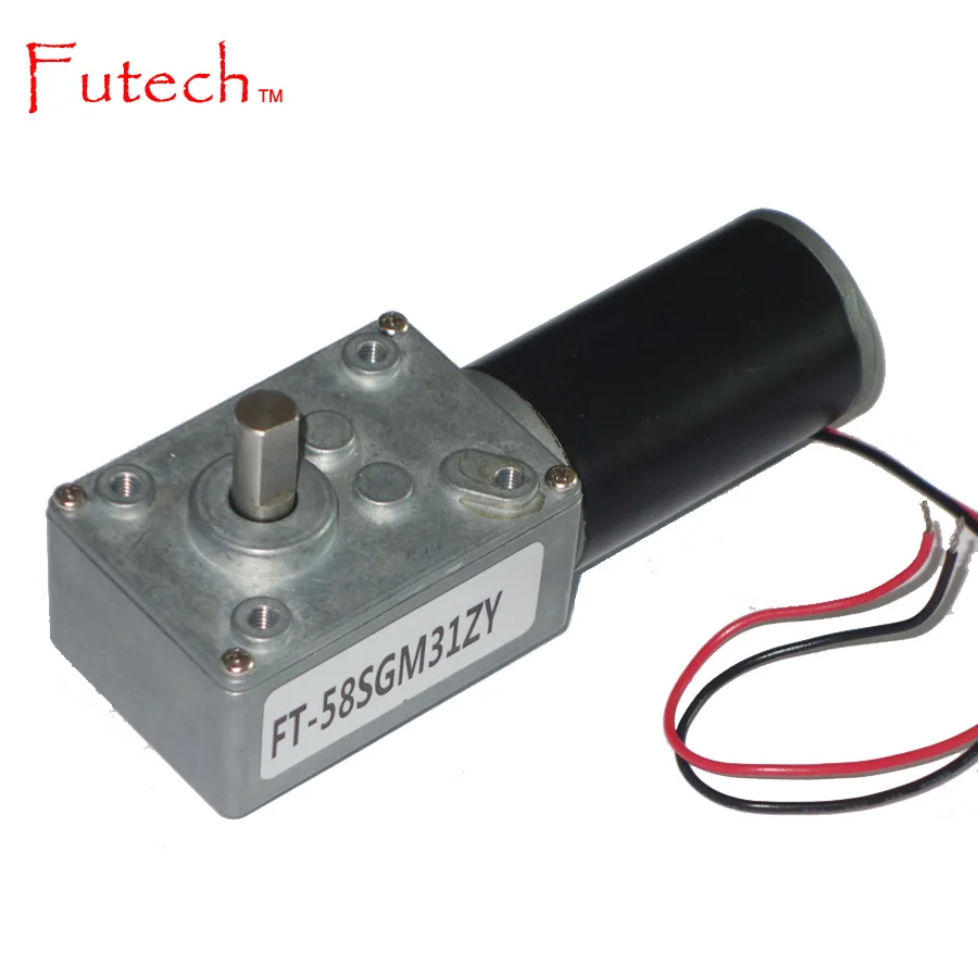 DC Worm Gear Encoder Motor