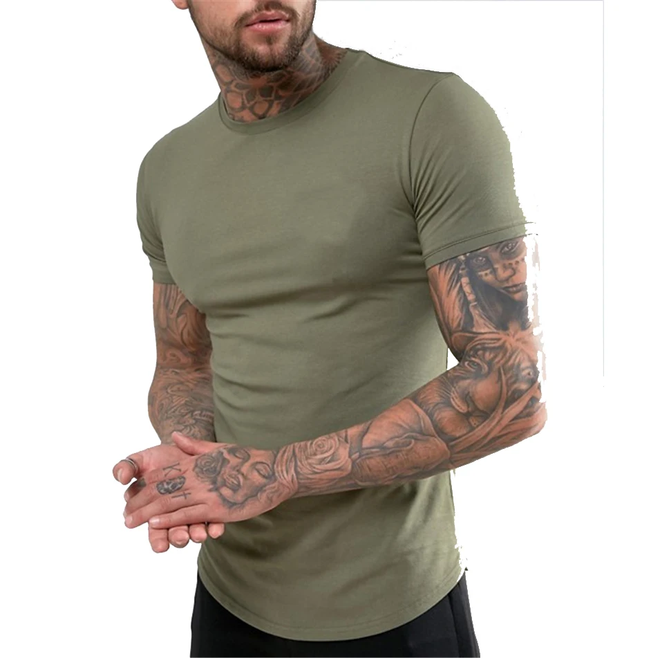 卸売ジムウェア95 コットン5 スパンデックスメンズスリムフィットtシャツ Buy スリムフィットtシャツ 無地綿tシャツ ジムtシャツ Product On Alibaba Com