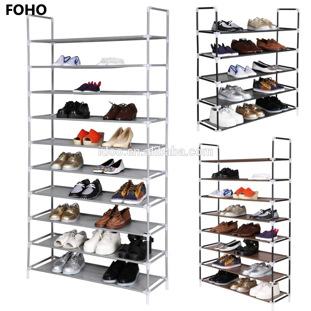 Buy Wholesale China 30 Pair 10 Tier - Space Saving Storage Home Free  Standing Shoe Tower Rack & 10 Tier Shoe Tower Rack at USD 4.3