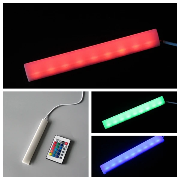 12V RF Remote Control RGB Color Wine Cabinet LED Shelf Lights  Display Counter  Light Led Glass Shelf Light