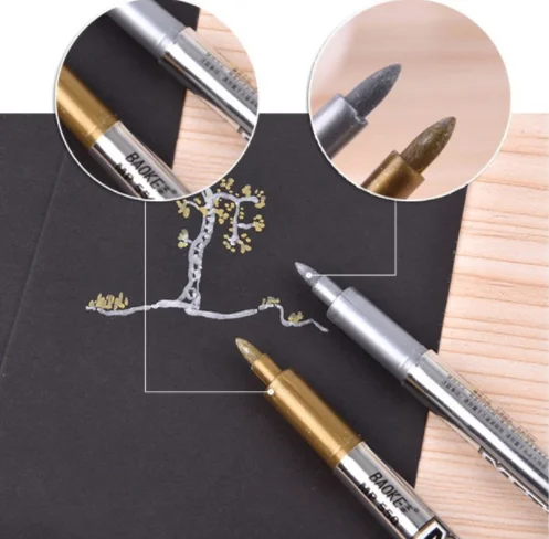 Artline Metallic Marker Gold, Silber, Weiß – Perfekt Für Weihnachtskarten, Kalligrafie & Kreatives Gestalten