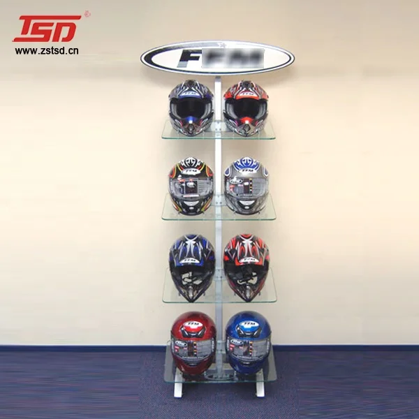 Présentoir de casque de vélo de moto Présentoir sur pied pour