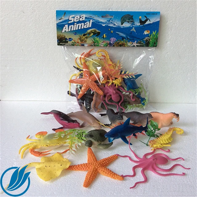 sea creatures toy set