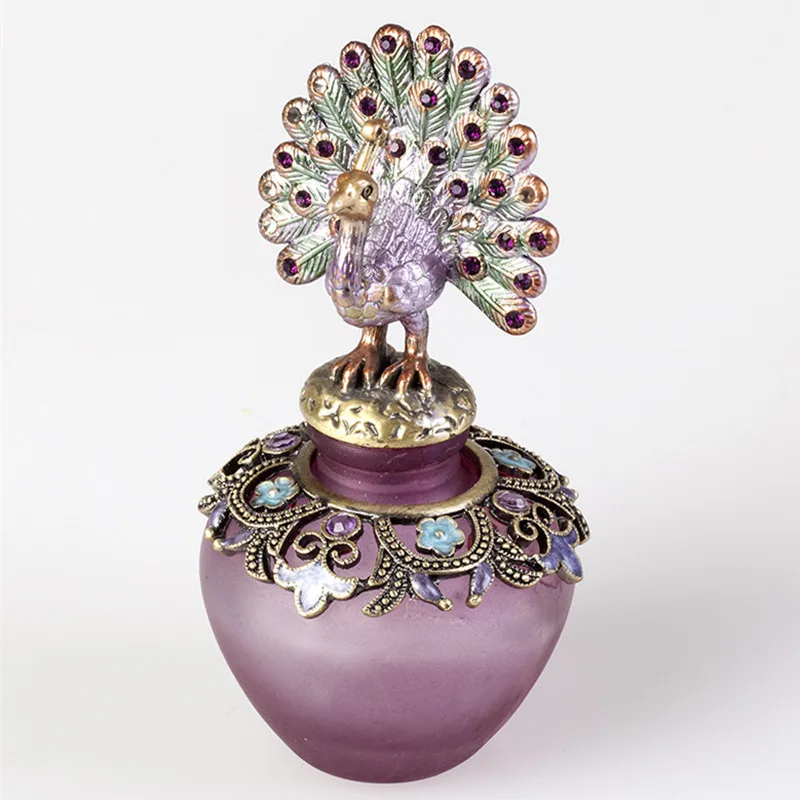 peacock perfume bottle