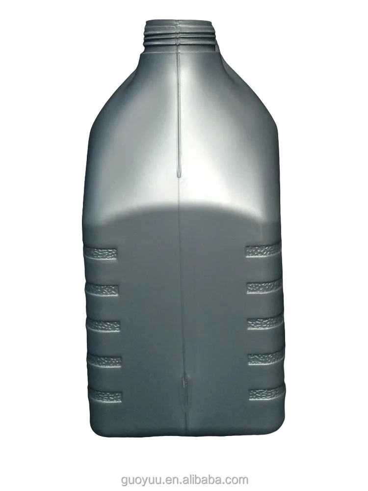 4 Liter Silver Gray HDPE Plastic Car Lubricating Oil Container Lubricant Bottle Wholesale