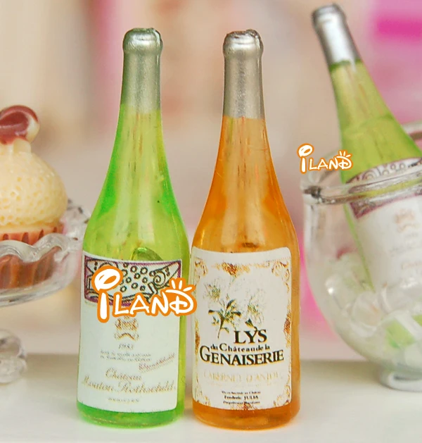 Миниатюры iland, набор миниатюрных бутылок для кукольного домика, еды и напитков/6 фе014