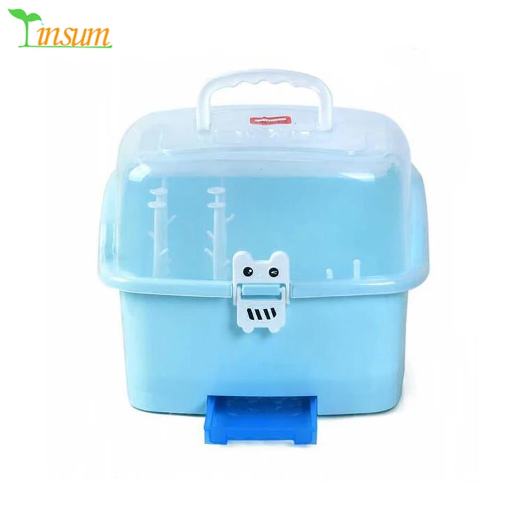 Portable Baby Bottle Storage Box Baby Tableware With Cover Buy Baby