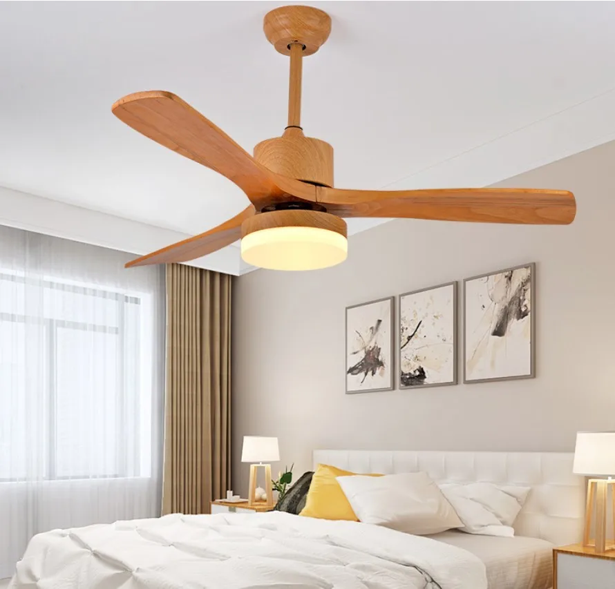 Dekorative Beleuchtung Holzflgel-Deckenventilator mit Lichtern Japanischer  Typ Bambus-Deckenventilatoren mit LED-Licht