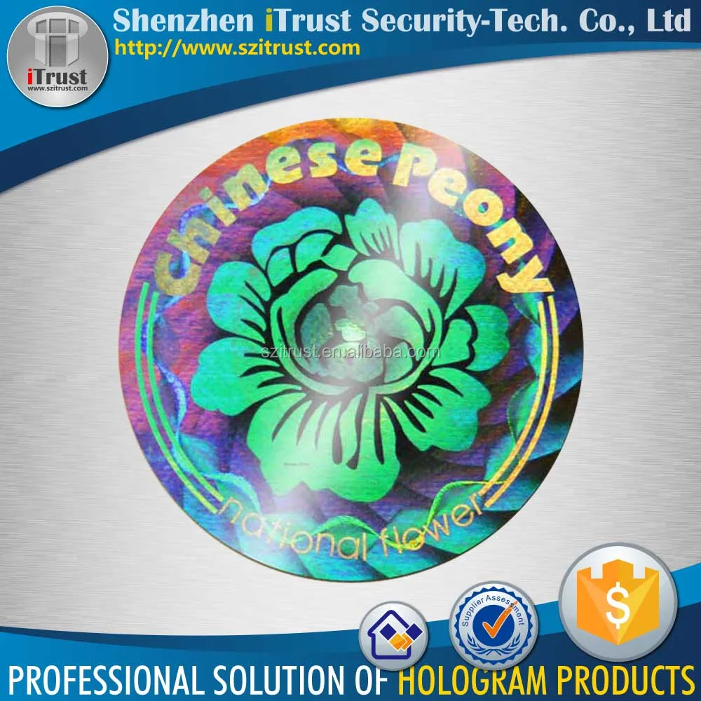 Custom Pattern Self Adhesive 3d Hologram Animation Sticker Holographic Card Printing Custom Hologram Stickers
