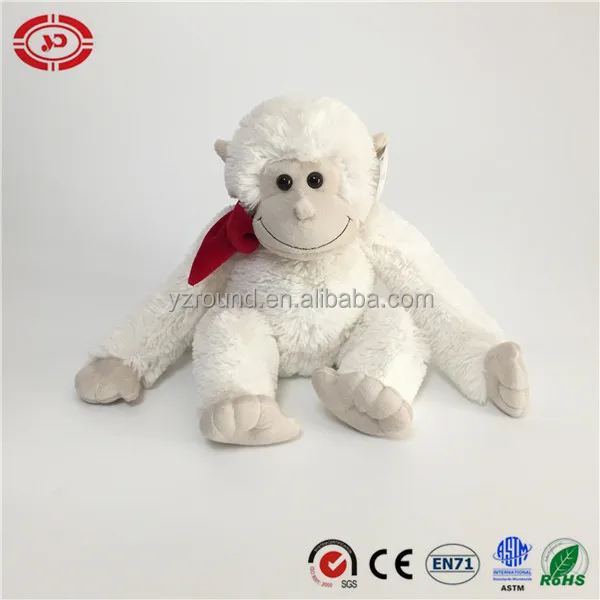 white stuffed monkey