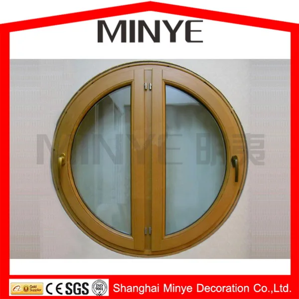 Waterproof Heat Insulation and New Design Circular Round Casement Glass windows with Design Window Grills