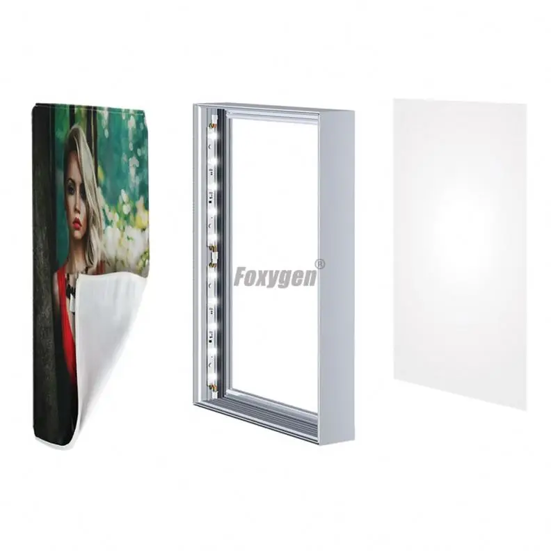 Двухсторонний алюминиевый профильный каркас 2835 подсветка светодиодный тканевый Лайтбокс для выставочной