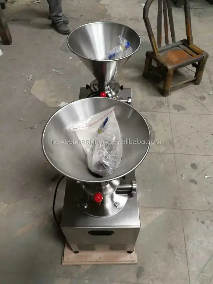 304 Stainless Steel Automatic Nuts Paste Making Machine Colloid Mill