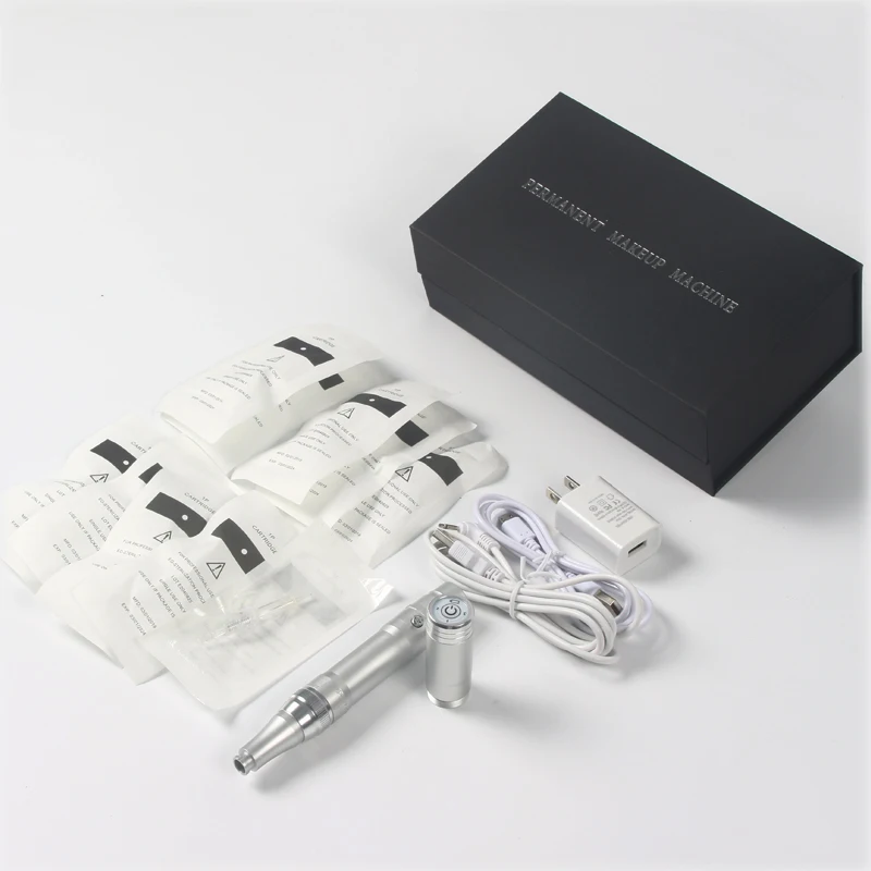 Wireless Tattoo Microblading Eyebrow Machine Rechargeable Permanent Makeup Wireless Tattoo Gun with Battery