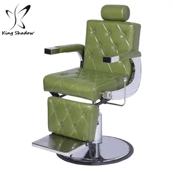 Kingshadow Olive Green Barber Chair For Men's Salon Chair 180 Degree ...