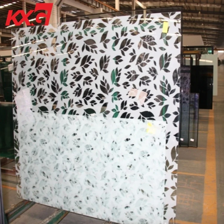 Custom Made Good Quality Digital Printing Tempered Glass for Door Art Glass