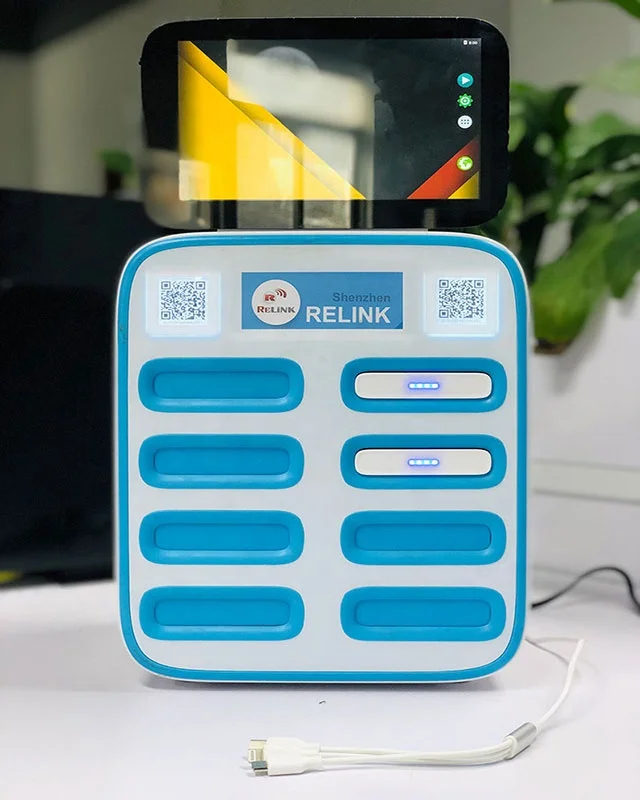 Аренда портативного зарядного устройства, Универсальная мобильная зарядная станция со светодиодной рекламой