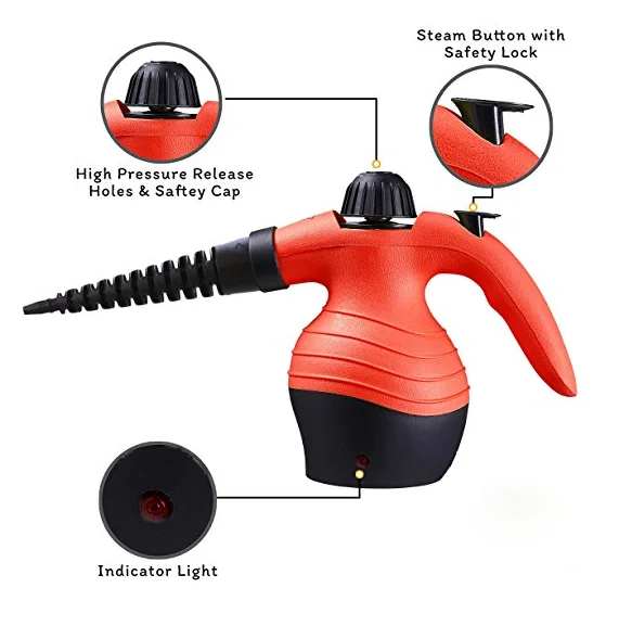 Многофункциональный ручной пароочиститель высокого давления Smart living с 10 мощными аксессуарами для кухни, автомобиля