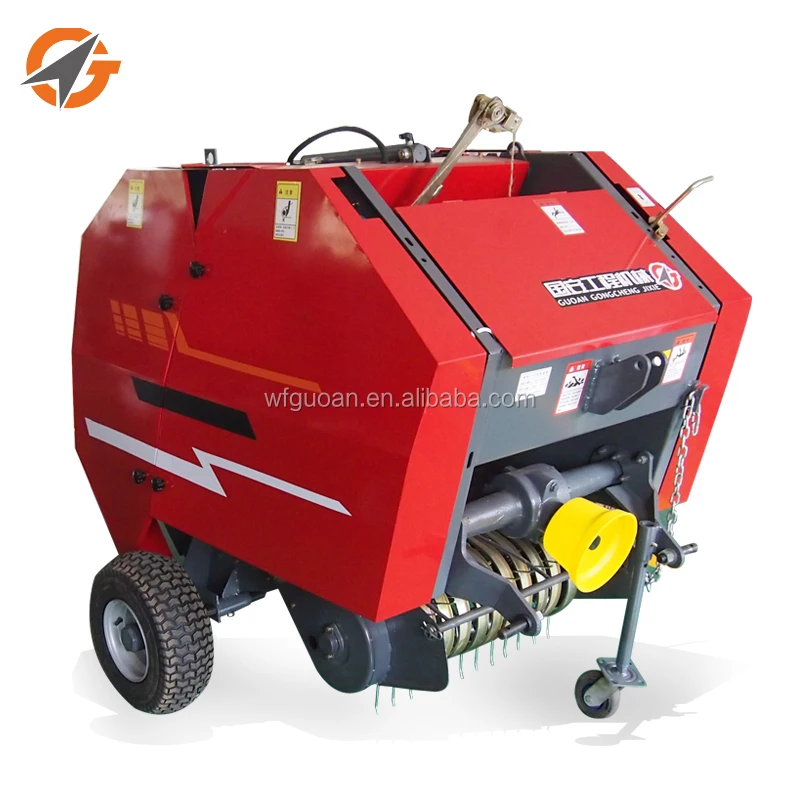 Farming Use Automatic New Promotion Straw hay and Straw Mini Round Baler Machine Equipment