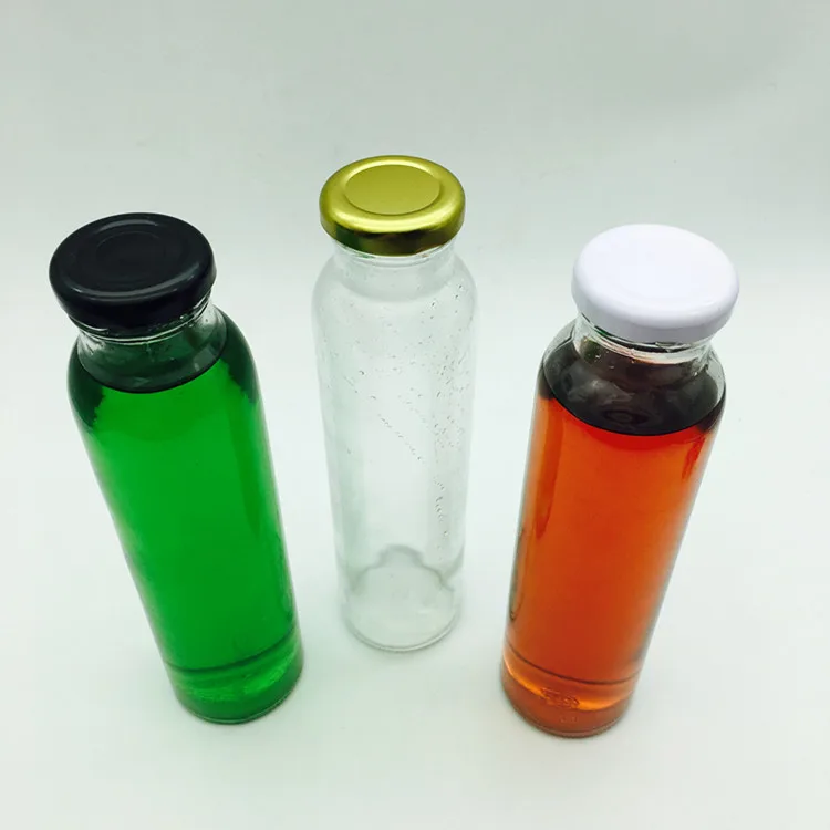 Cordial Glass Bottle for Juice and Soya Milk Coconut Milk With 38 mm Lug Lid 300ml