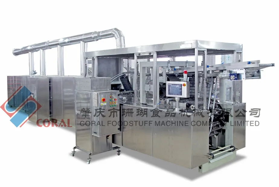 Industrial Commercial Factory Price Waffle Production Line Baking Automatic Waffle Making Machine