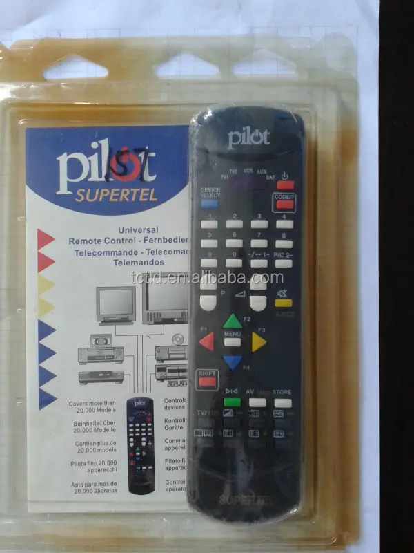 Tv/vcr/aux/sat Supertel Universal For America Market - Buy Universal Remote Control For America Market Product on