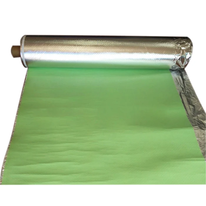 Fire proof aluminium foil IXPE foam bubble insulation for floor underlayment