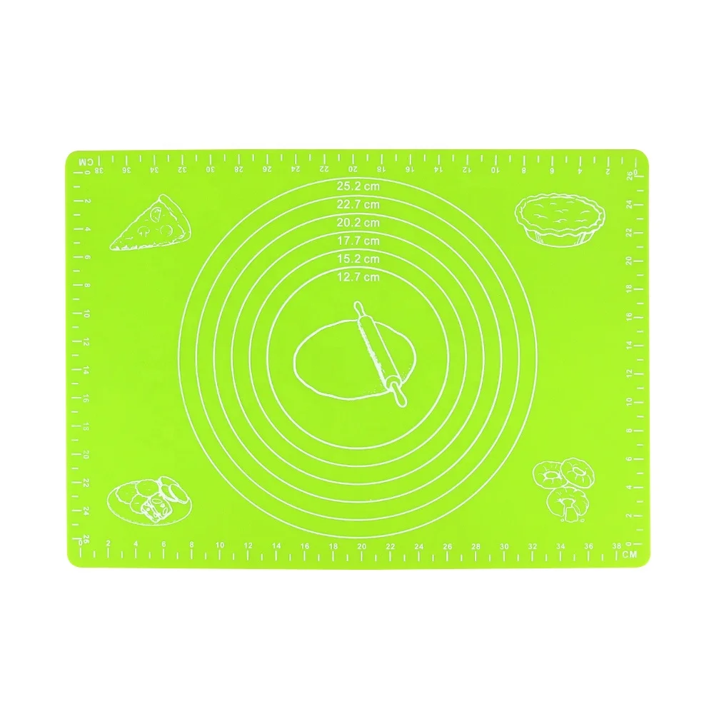 Устойчивый к высоким температурам термостойкий антипригарный нескользящий кондитерский коврик безопасный для пищевых продуктов силиконовый коврик для выпечки с измерением