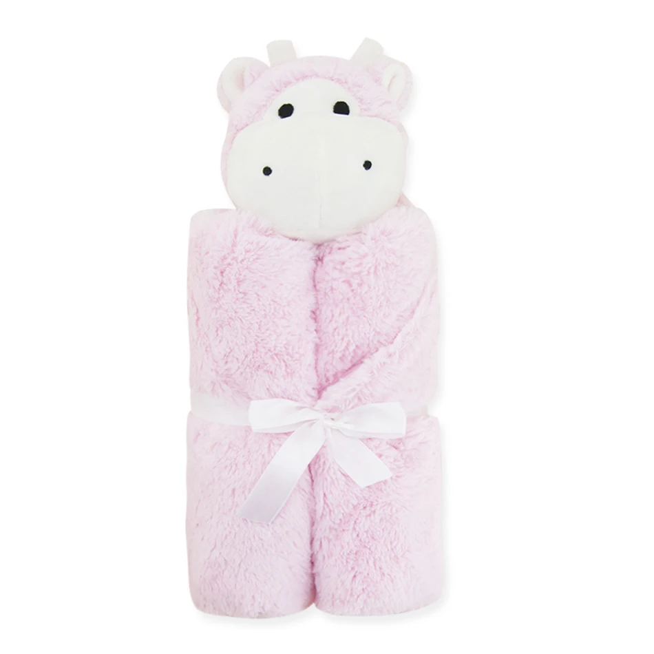 Retail Baby Product Soft Thick Coral Fleece Push Cow Toy Baby Heated Blanket Buy Warm Heated Baby Blanket