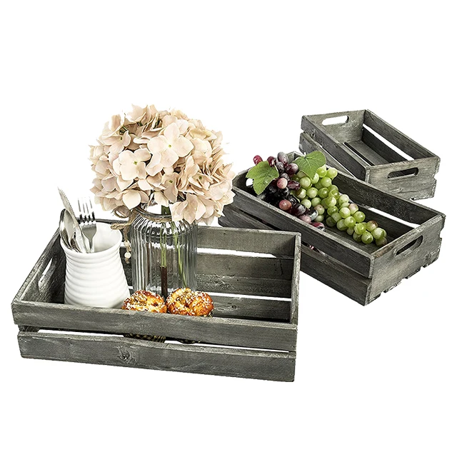 Custom Logo and Stain Color Stackable Wooden Apple Crate,Fruit Crates