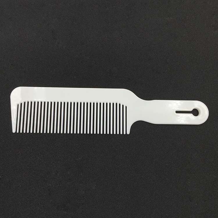 Профессиональная парикмахерская расческа из белого пластика с плоским верхом 22