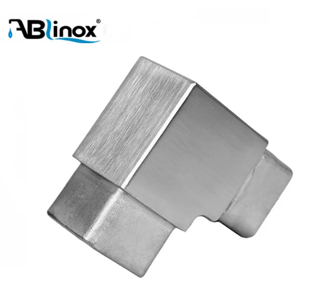 Factory Direct Stainless Steel 4 Way 90 Degree Corner 40mm Square Tube Connectors Square Pipe Connector