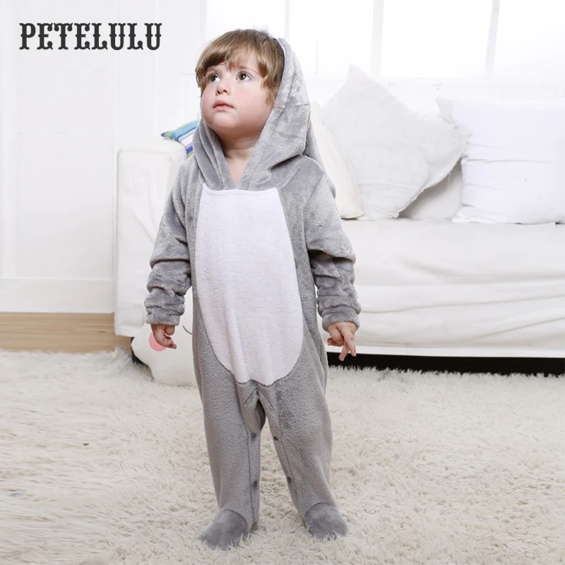 Significativo Fácil de leer loto Animal Gris Con Capucha Mamelucos Niños Fleece Pijamas De Niño Para Los  Niños - Buy Pijama Polar Niño Product on Alibaba.com