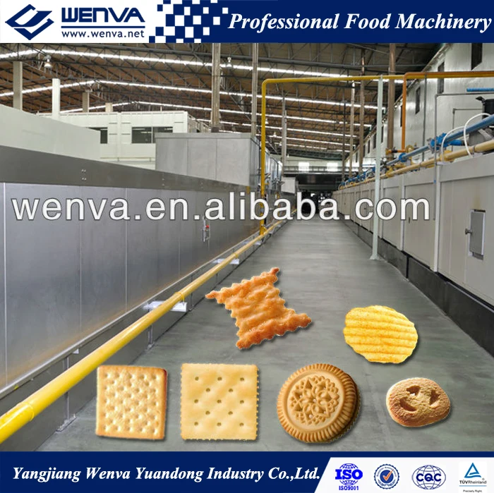 PLC Controlled Hybrid Gas Tunnel Baking Oven for Biscuit Bread Cake
