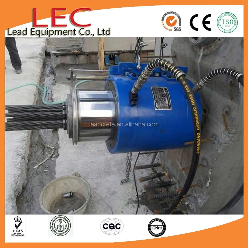 LEC Prestressed Concrete Stressing Jack for Bridge Girders Construction