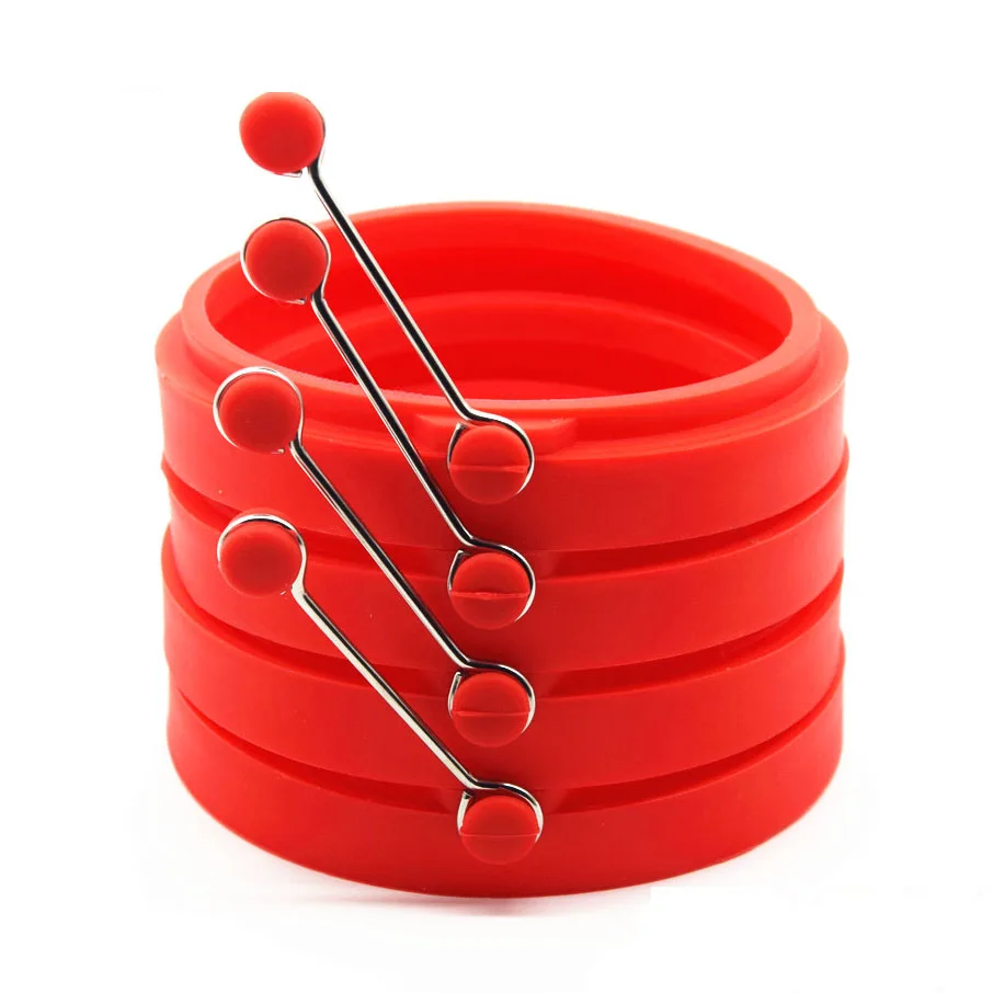 Lot De 4 Moules à œufs Ronds En Silicone - Pour œufs Au Plat Parfaits, Crêpes, Cookies - Antiadhésif, Lavable - 3