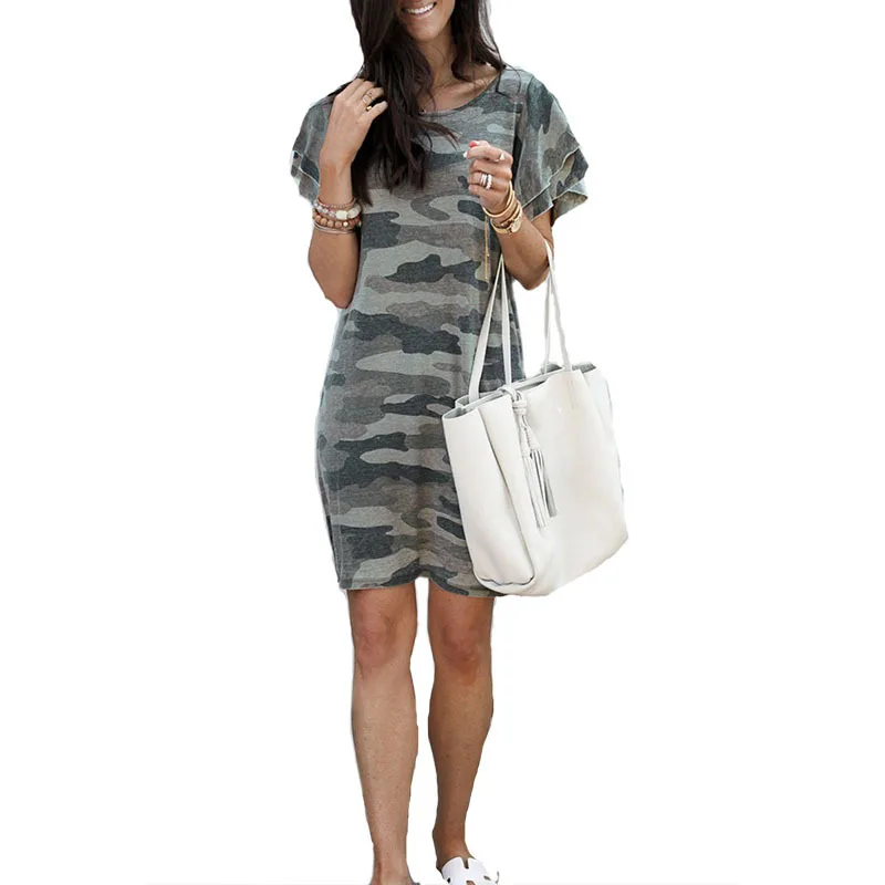 casual camo dress