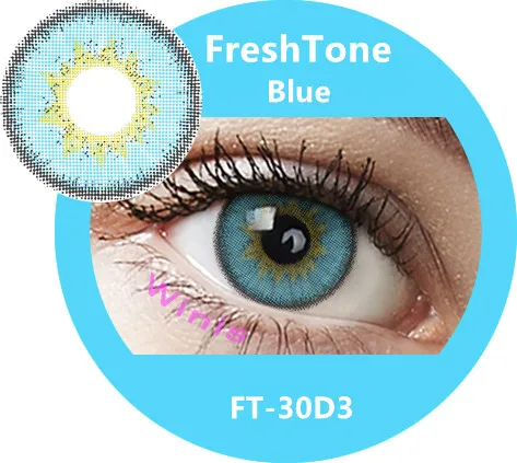 Медицинские сертифицированные магнитные цветные контактные линзы FreshTone oil enthralling Diva
