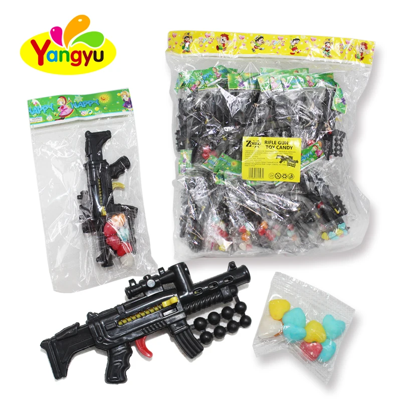 Дешевые пластиковые маленькие игрушки-пистолеты с конфетами для детей