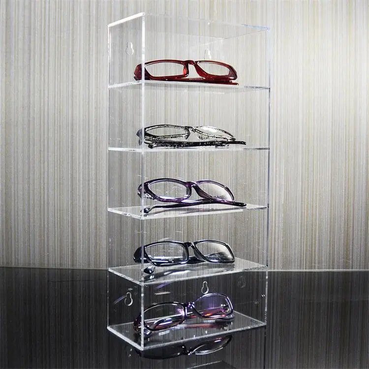 einzelhandel shop brillen vitrine 6tier plexiglas display rack regal wand  montiert acryl sonnenbrille regale