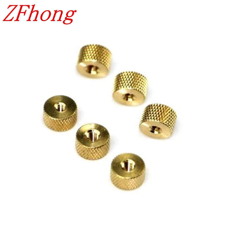 Details about   M2 M2.5 M3 M4 Brass Hand Twist Cylindrical Knurling Nuts Manual Adjustment Nut 