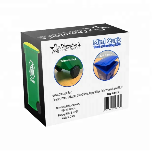 
Мини-мусорная корзина, держатель для ручек и набор уникальных крошечных контейнеров для переработки карандашей, настольный органайзер, зеленый, синий 