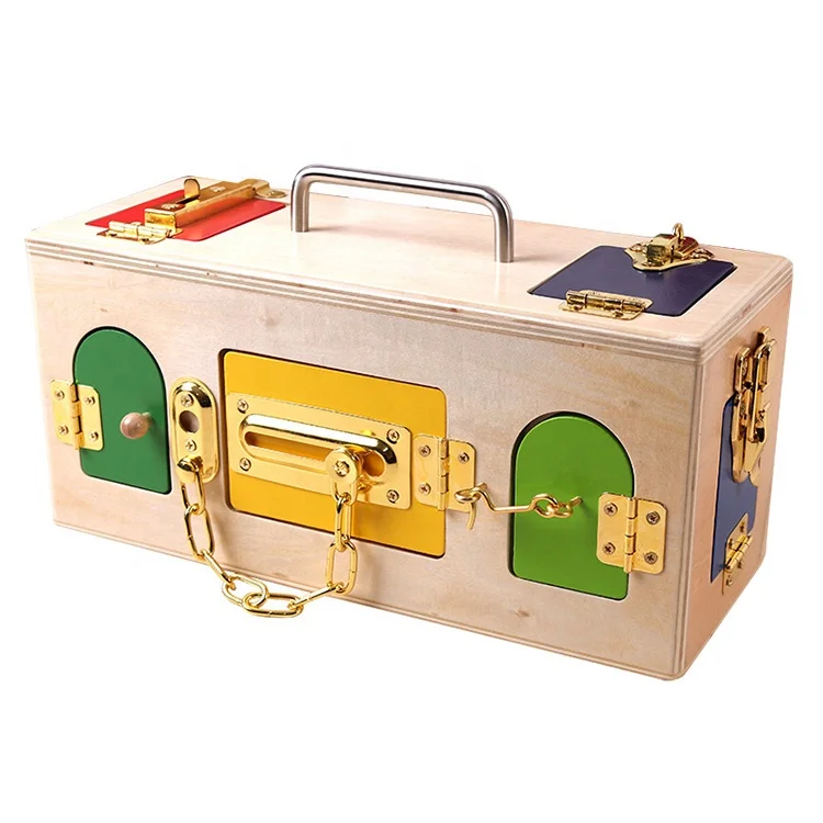 toy box with a lock