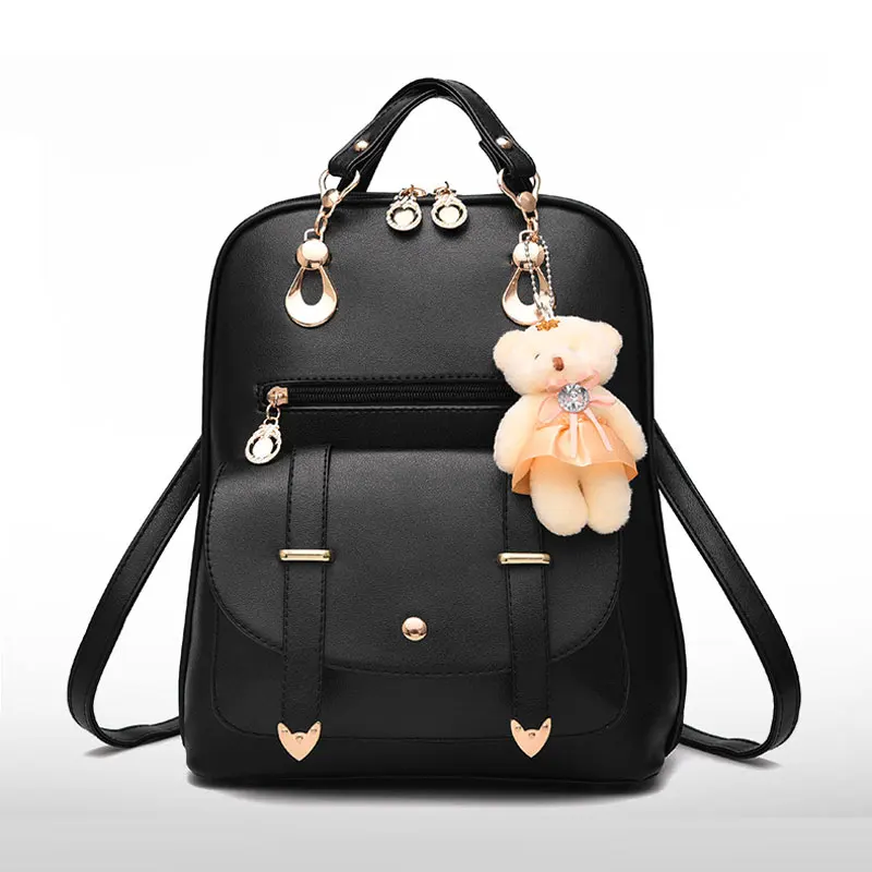 trendy leather backpack