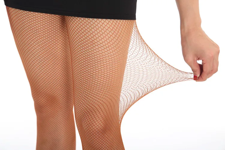 Professional Sexy Soft Yarn Tan Dance Tights Fishnet