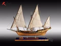 RealTS Classic wooden sailing boat wood scale ship LE REQUIN wood ship model kit 1 48
