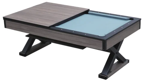 JX-929 7ft Multi Functional 18mm Thickness Slate Convertible Billiard Dining Pool Table De Billard with Dining Table Top