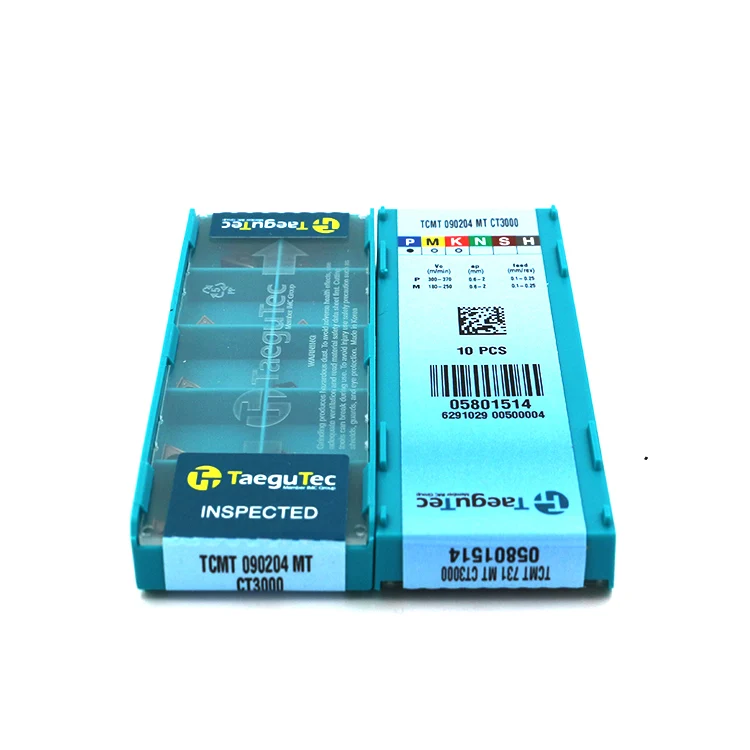 Taegutec Korea Ct3000 Cnc Cutting Tools Taegutec Insert TCMT090204 MT CT3000