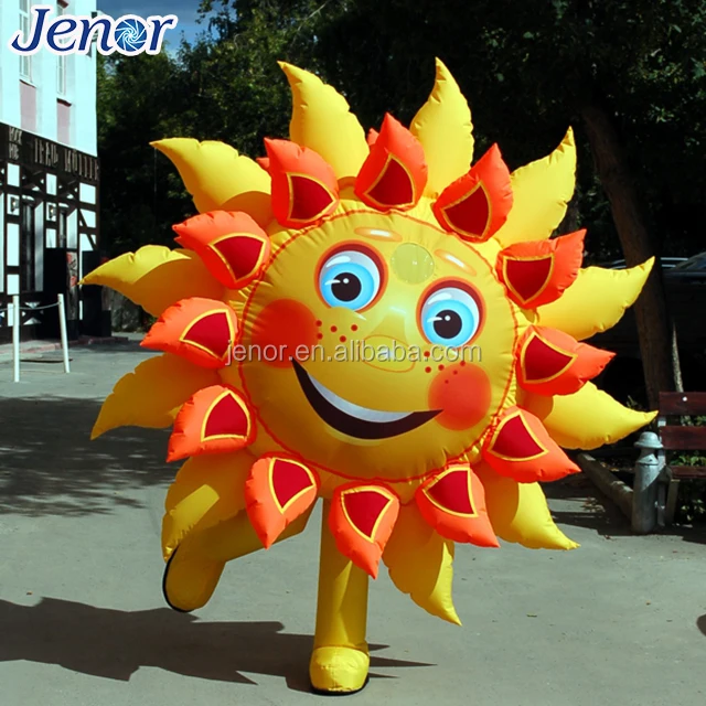 Walking Inflatable Sun Flower Costume for Advertisement