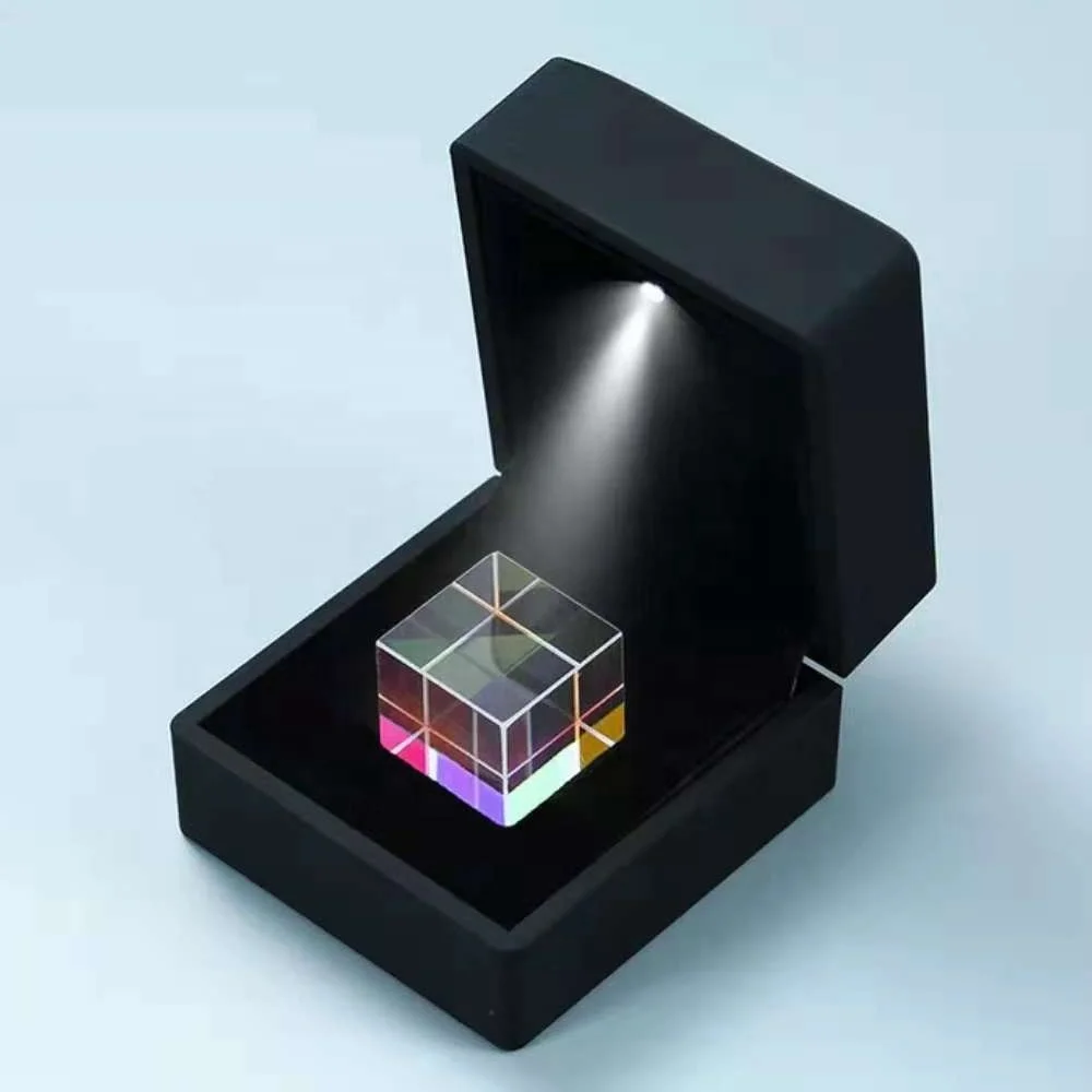 Custom K9 Crystal Optical Glass Cube or Infrared Material X-Cube Prism